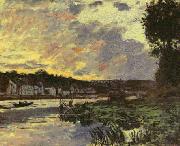 Claude Monet Seine at Bougival in the Evening oil on canvas